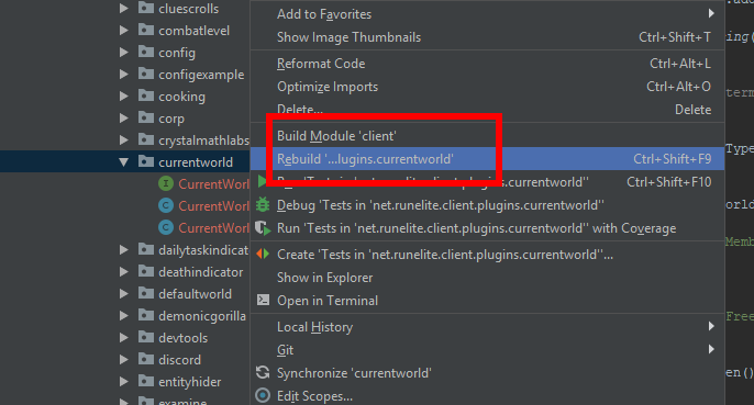 Visual example of how to rebuilt a plugin package in IntelliJ IDE